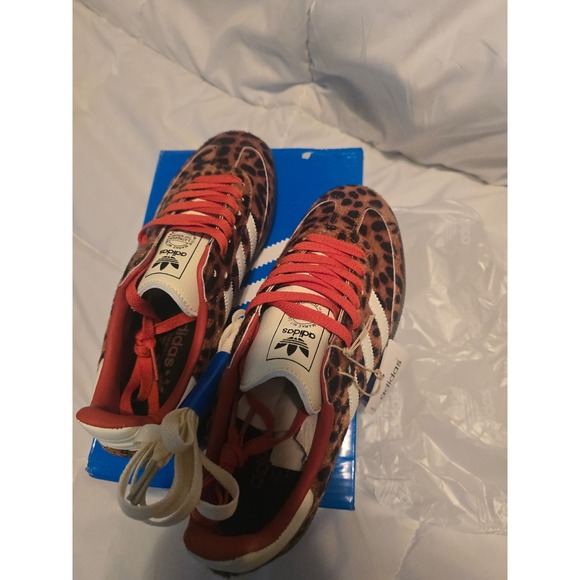 Adidas Samba OG Red Leopard unisex Mens size 5.5 women's size  6.5. NEW - Picture 13 of 13